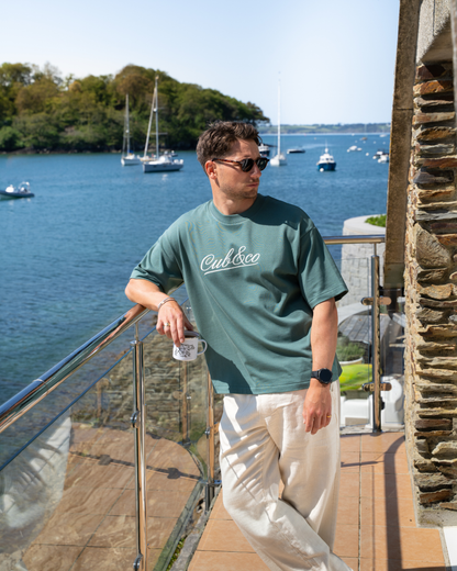 Written Heavyweight Box T-Shirt – Sage Green