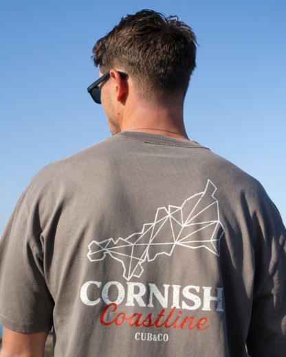 Explore T shirt- Washed Brown