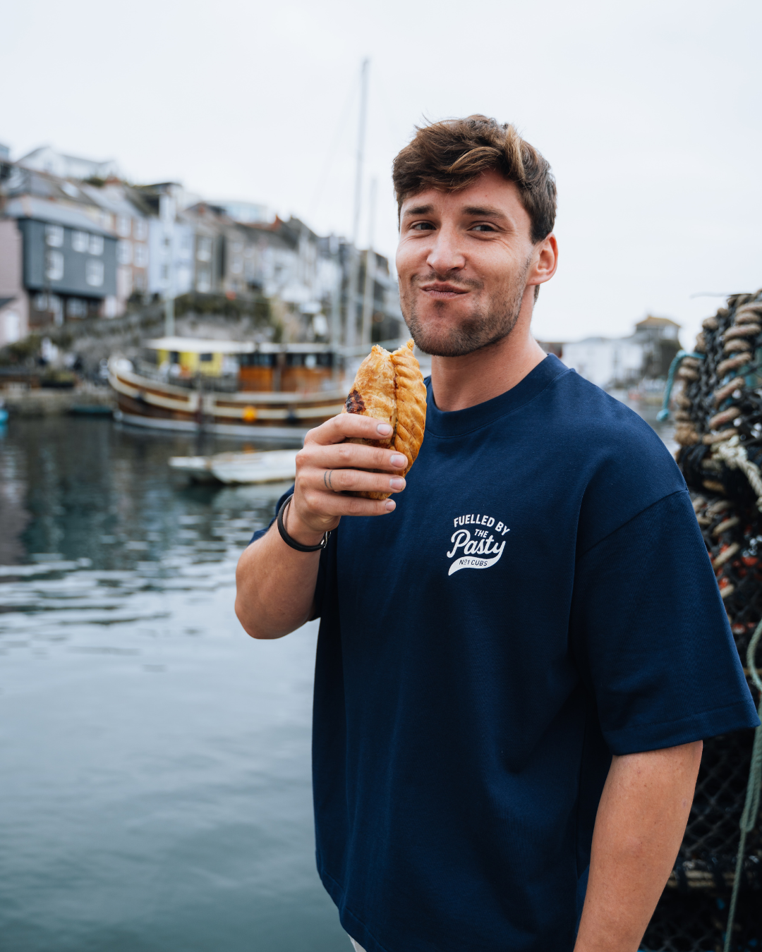 Pasty Heavyweight Box T-Shirt - Navy