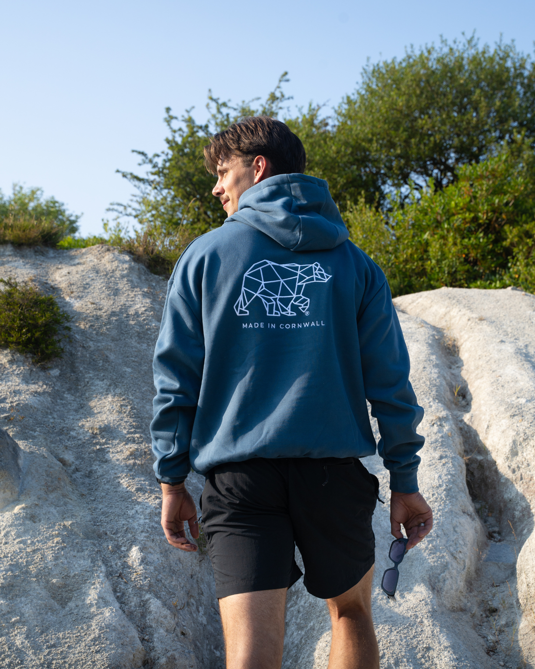 Bear Heavyweight Hoodie - Vintage Blue