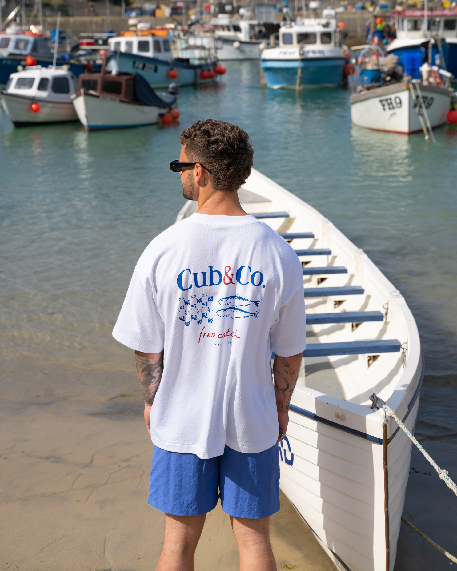 Fresh Catch Heavyweight Box T-Shirt – White