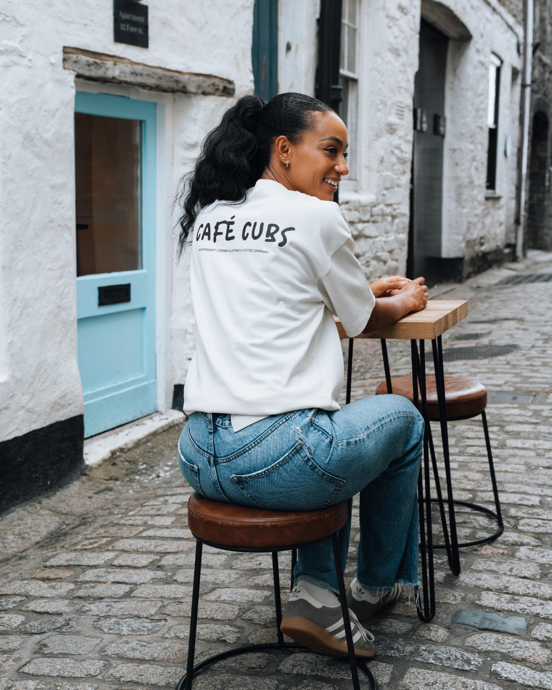 Café Cubs Heavyweight Box T-Shirt - Cornish Cream