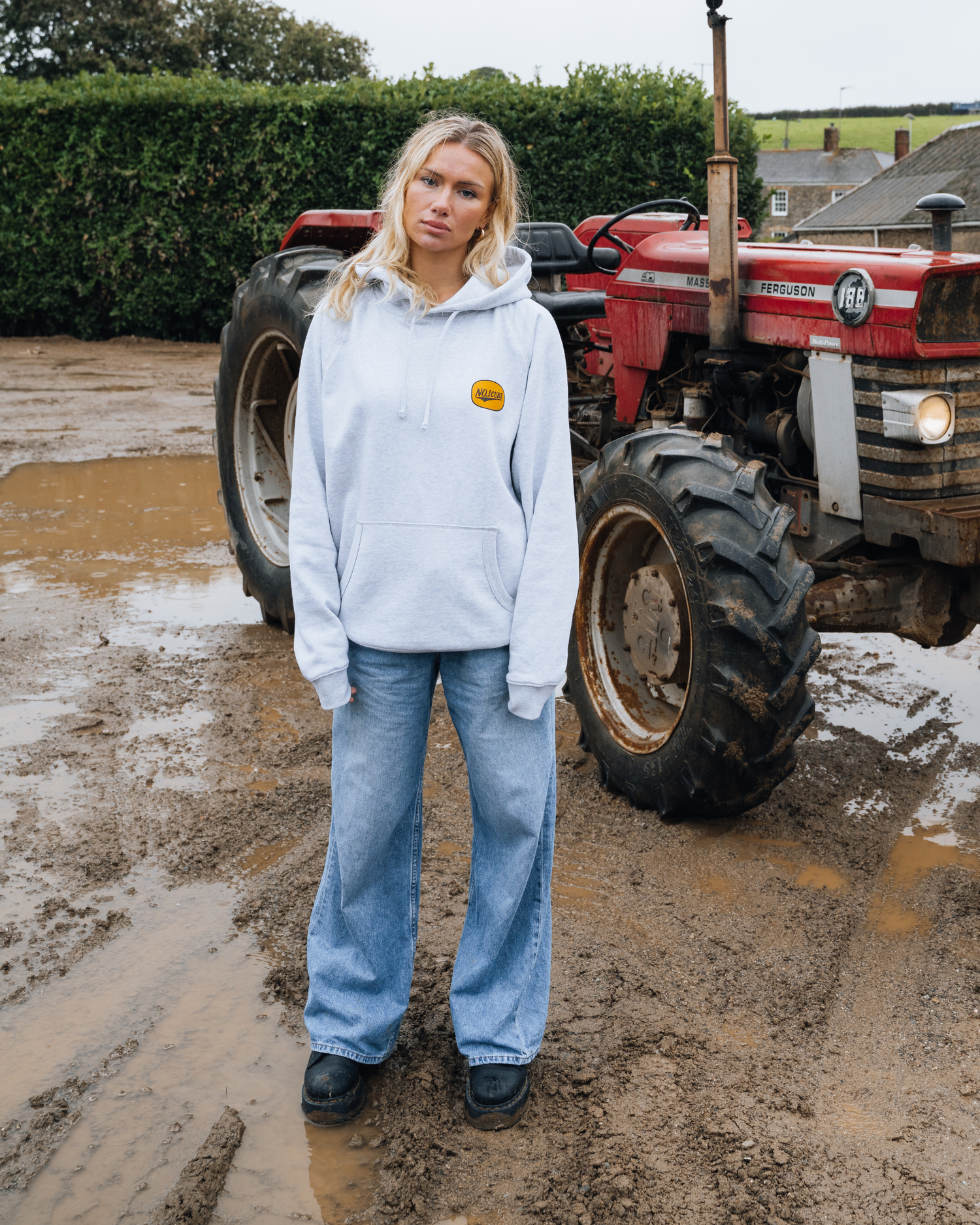 Dreckly Heavyweight Hoodie - Ash Grey