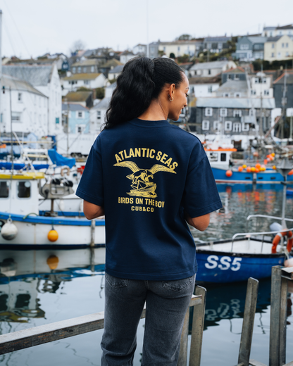 Atlantic Heavyweight Box T-Shirt - Navy
