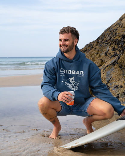 Cribbar Heavyweight Hoodie - Vintage Blue
