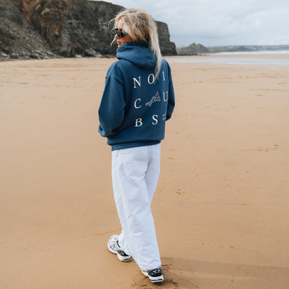 3 Tier Heavyweight Hoodie - Vintage Blue