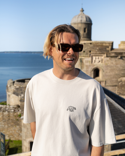 Explore T shirt- Washed Cream