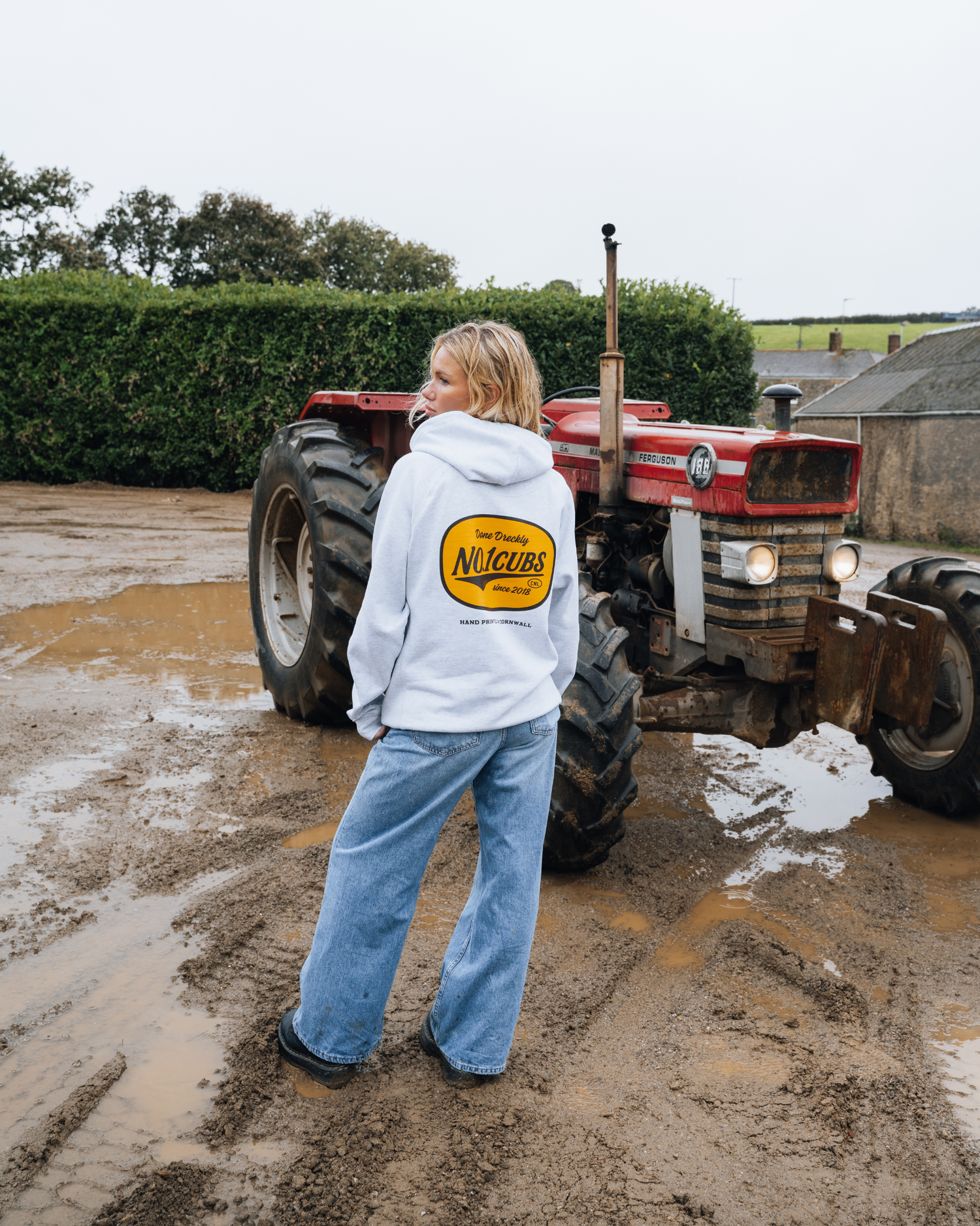 Dreckly Heavyweight Hoodie - Ash Grey