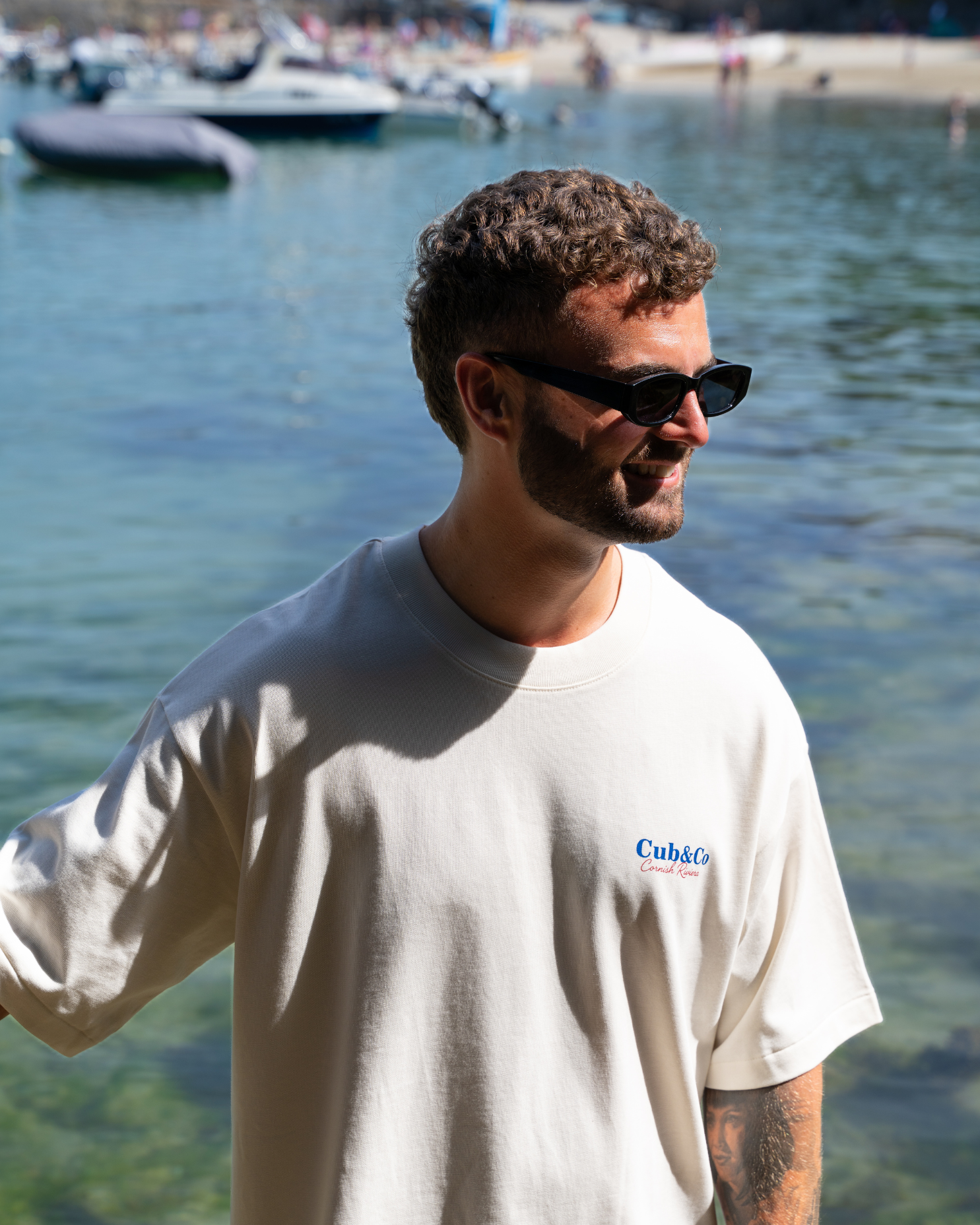 Riviera Heavyweight Box T-Shirt – Cornish Cream