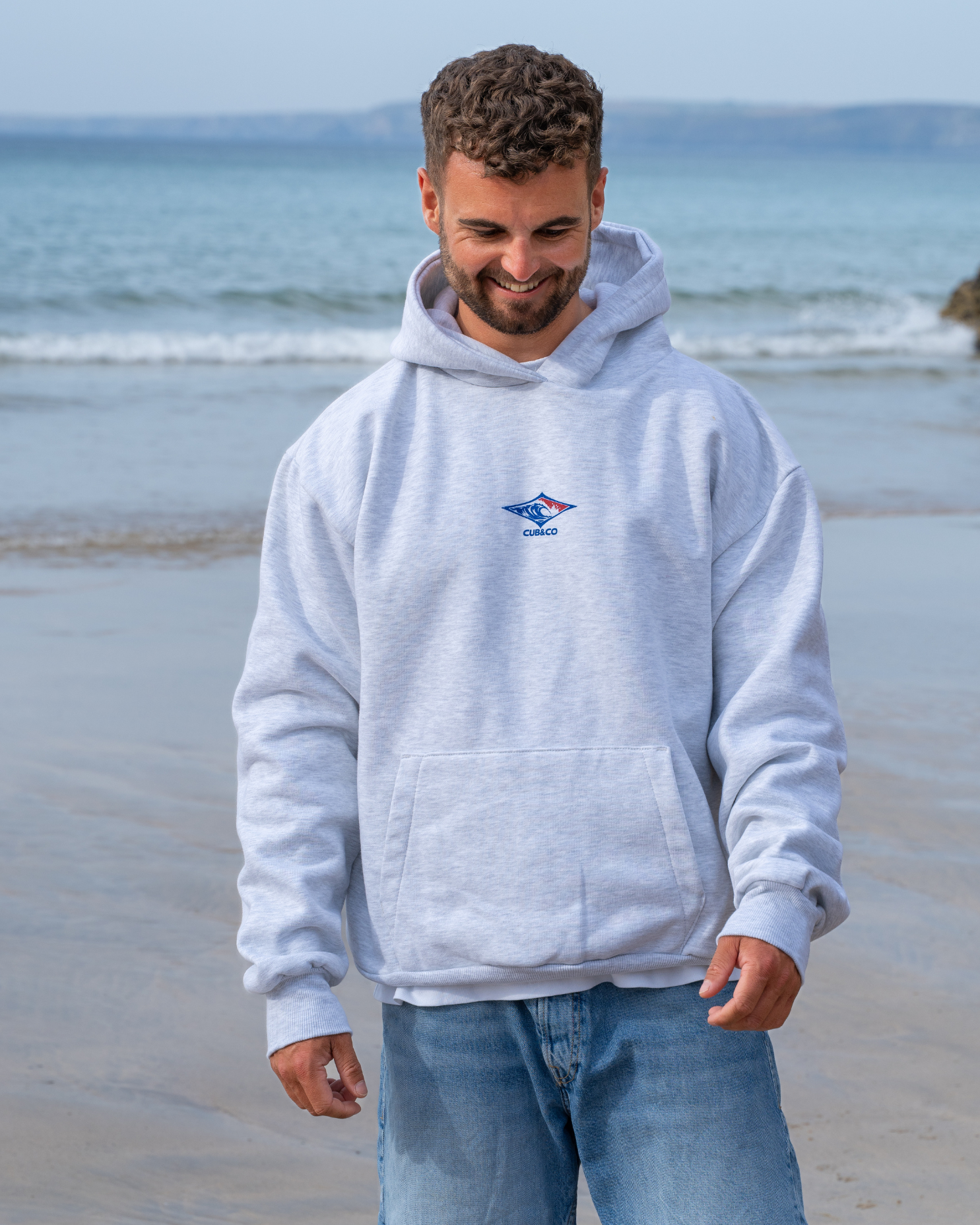 Diamond Heavyweight Hoodie - Ash Grey