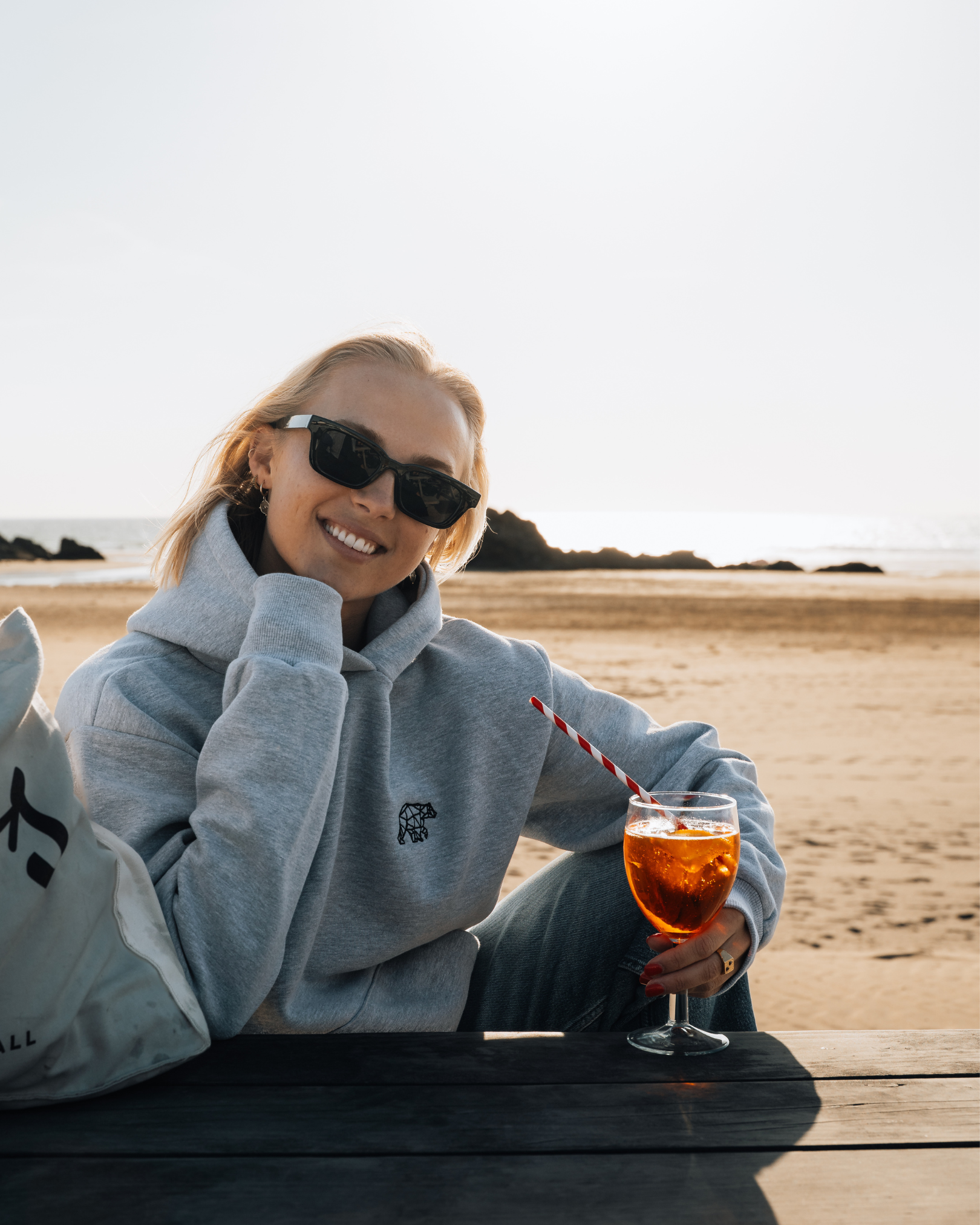 Polybear Heavyweight Hoodie - Heather Grey