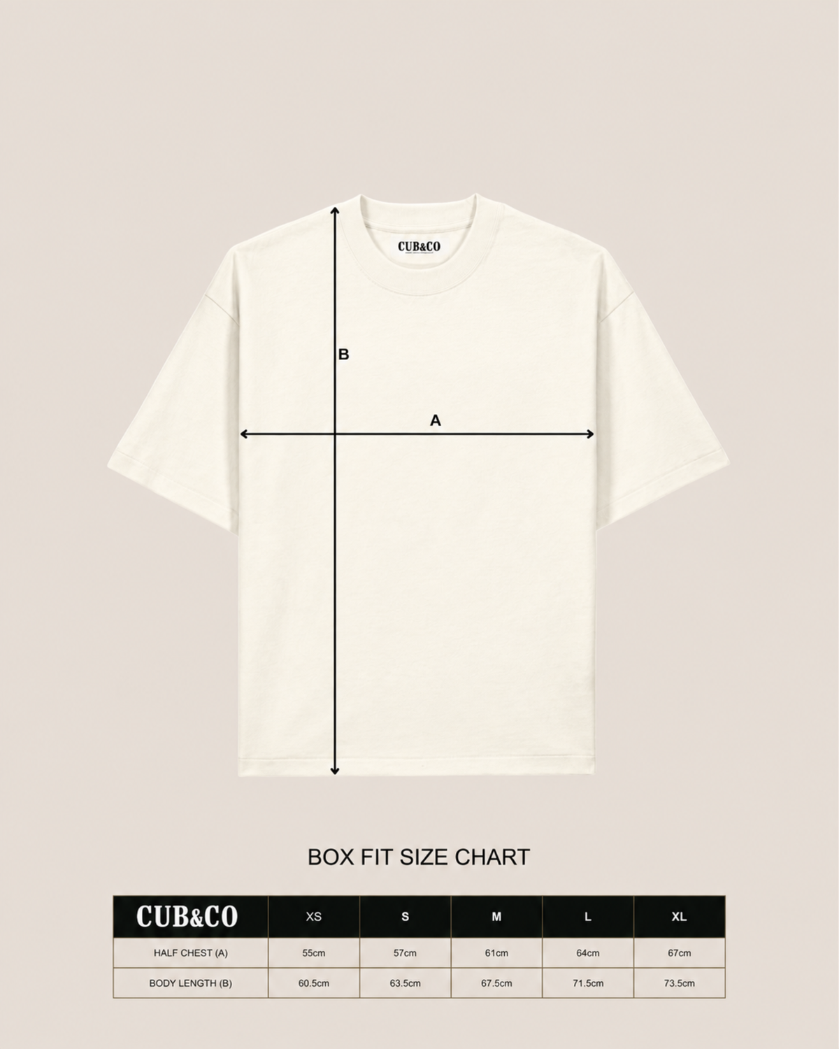 Cubs Café Heavyweight Oversized T-Shirt – Cream