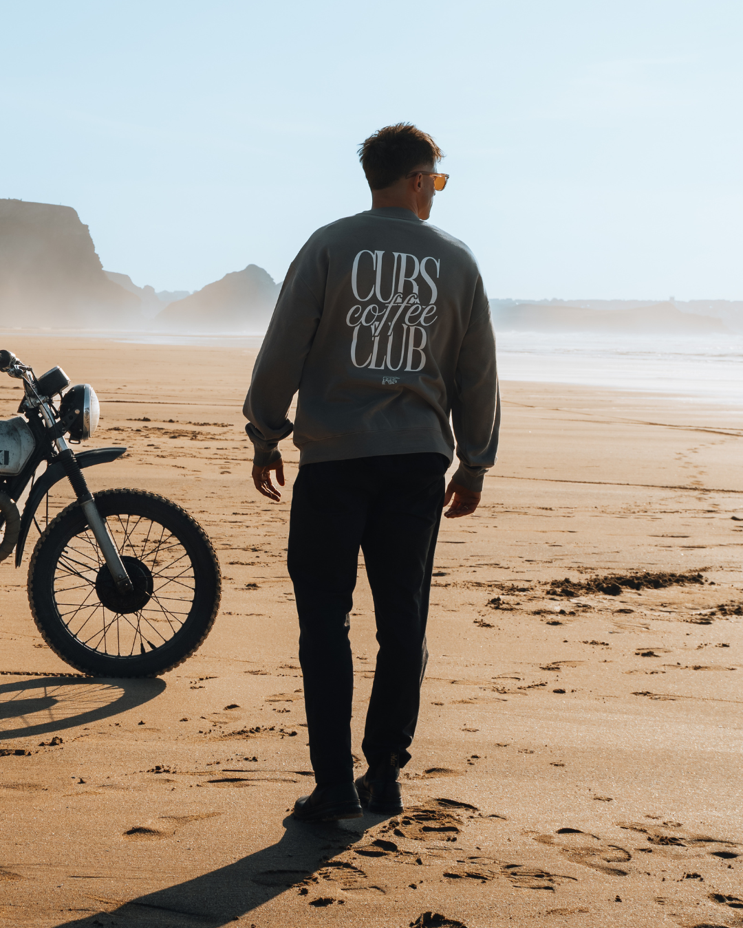 Coffee Club Heavyweight Sweatshirt - Washed Brown