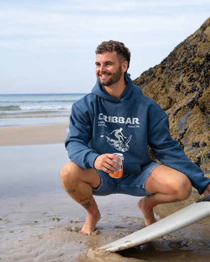 Cribbar Heavyweight Hoodie - Vintage Blue