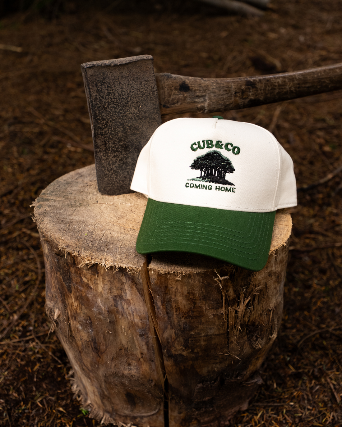 Coming Home Cream &amp; Green Cap