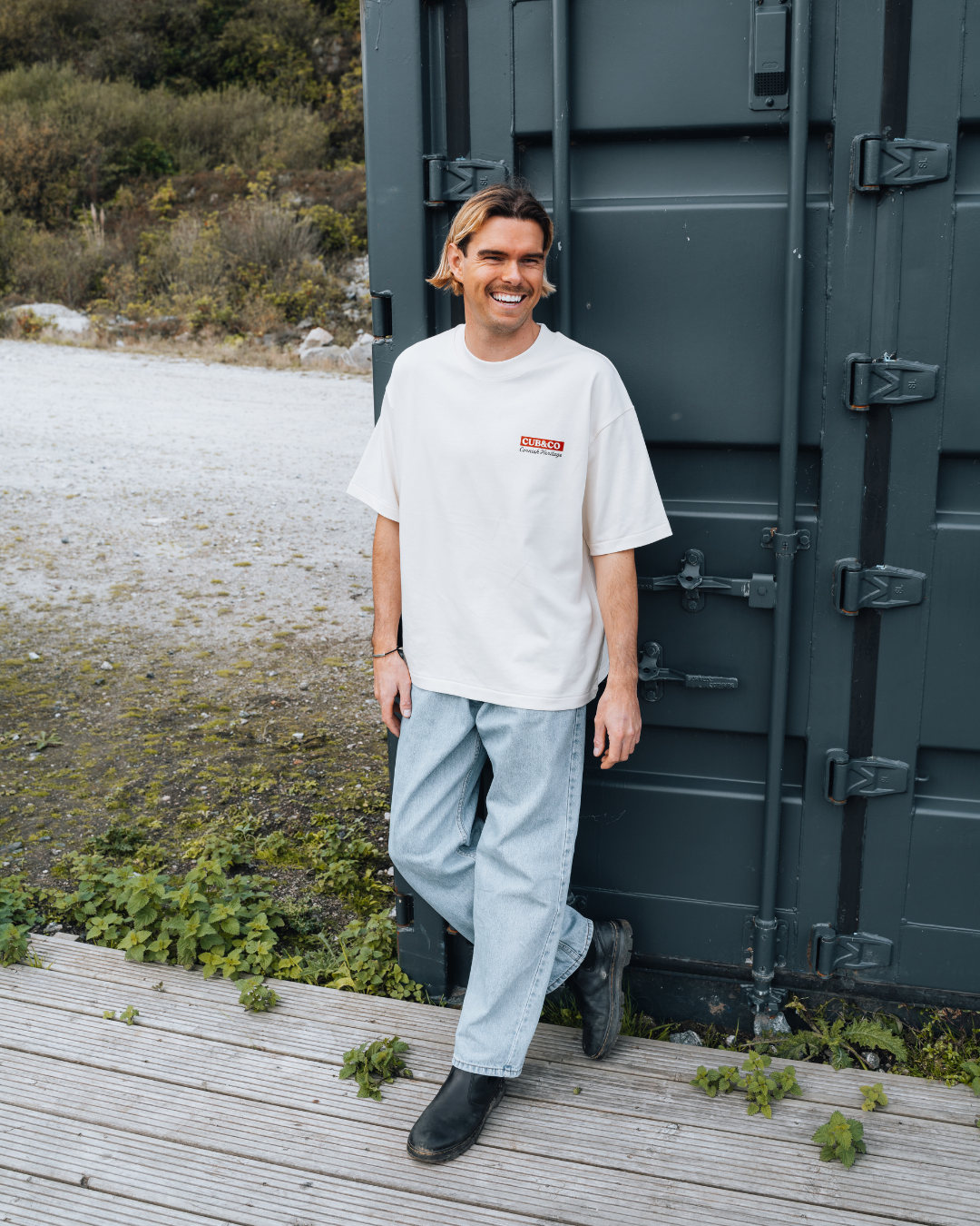 Chough Heavyweight Box T-Shirt – Cornish Cream