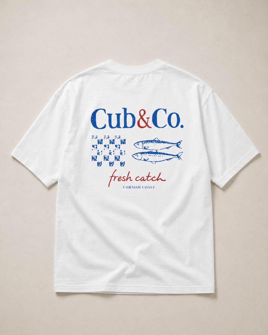 Fresh Catch Heavyweight Box T-Shirt – White