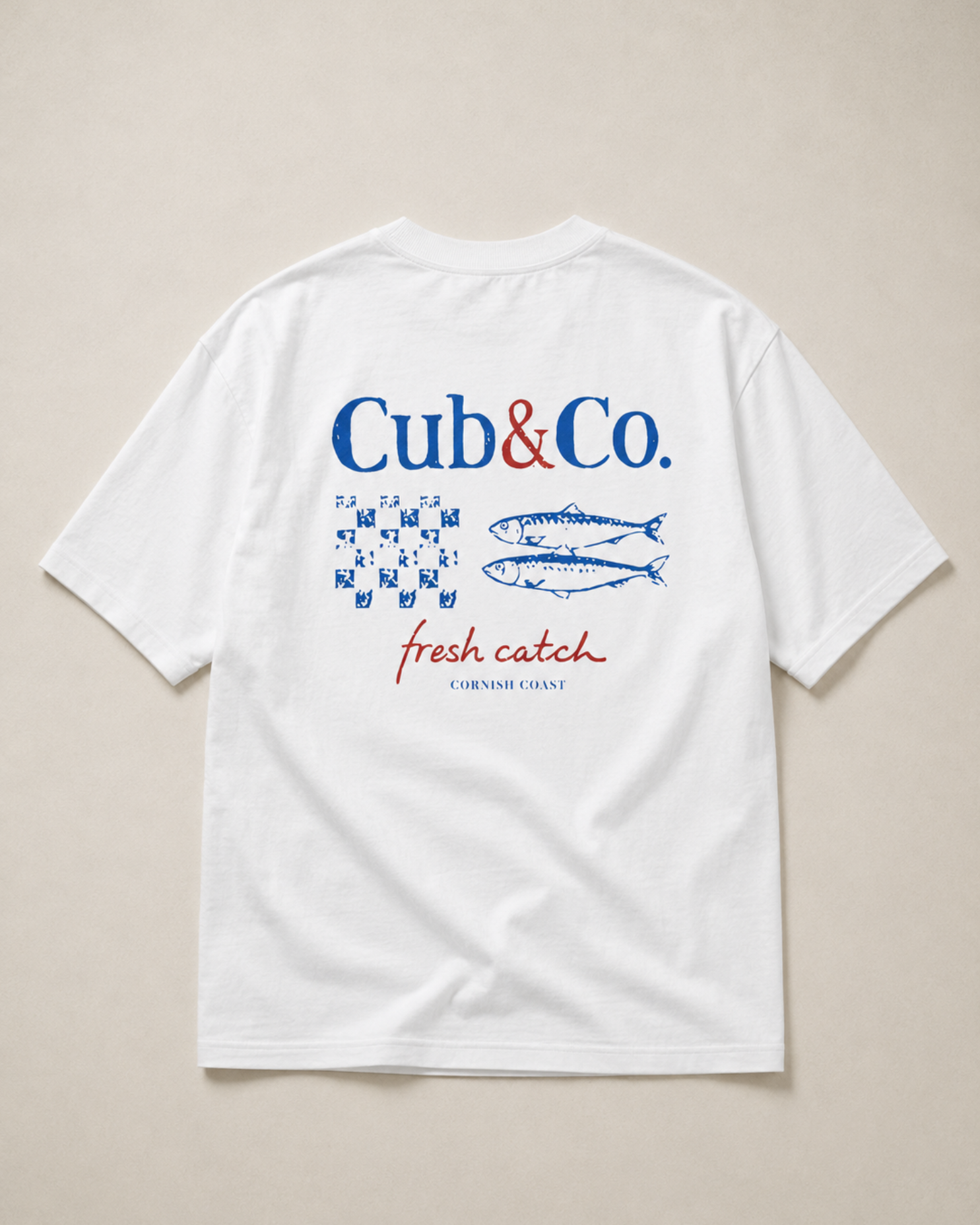 Fresh Catch Heavyweight Box T-Shirt – White