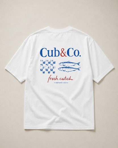 Fresh Catch Heavyweight Box T-Shirt – White