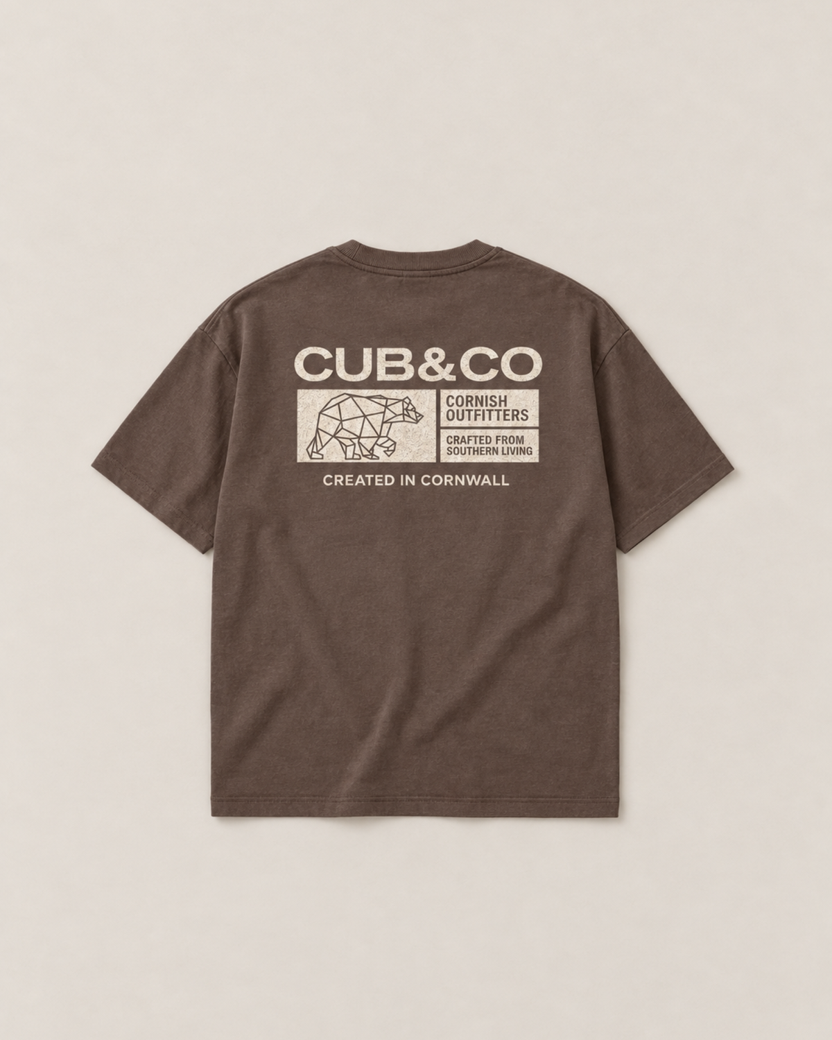 Block T-Shirt – Brown