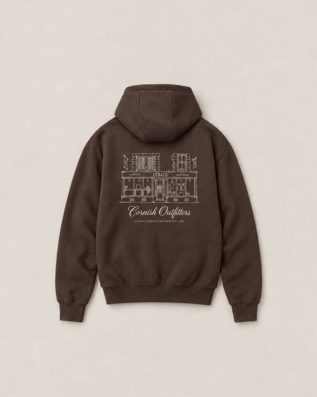 Cubs Café Heavyweight Hoodie – Mocha Brown