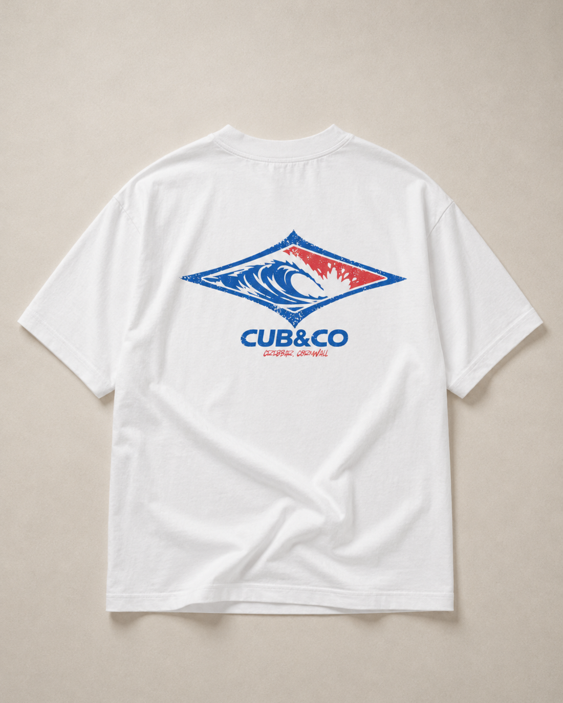 Diamond T shirt- Washed White