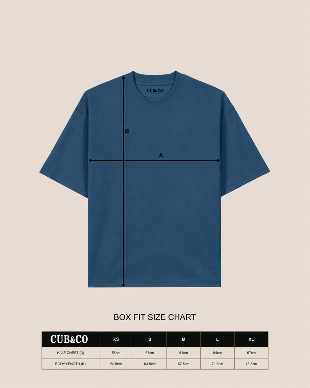 Cornish Cliffs Heavyweight Oversized T-Shirt – Sea Teal