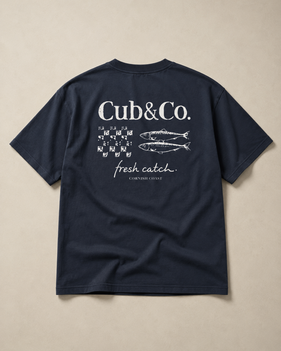 Fresh Catch Heavyweight Box T-Shirt – French Navy