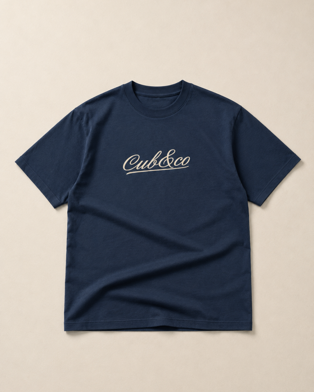 Written Heavyweight Box T-Shirt – Marine Blue