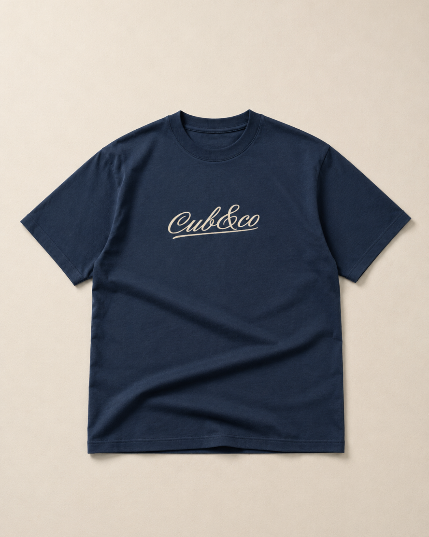 Written Heavyweight Box T-Shirt – Marine Blue