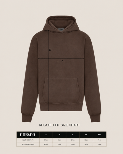 Cubs Café Heavyweight Hoodie – Mocha Brown