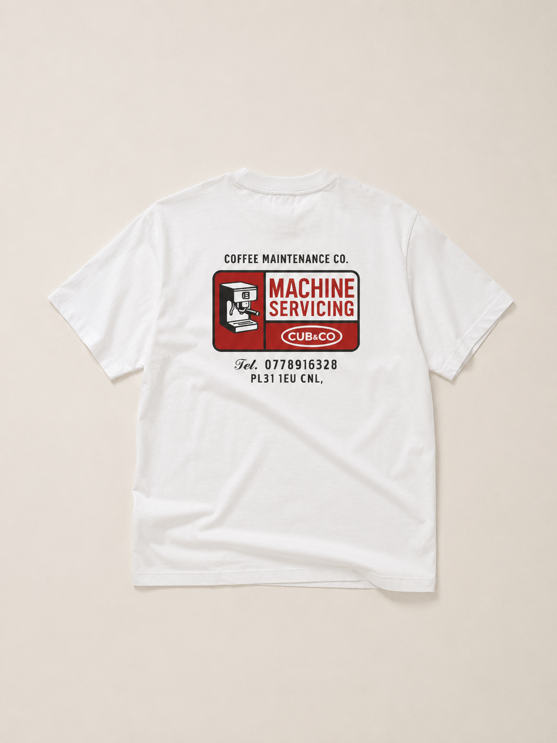 Maintenance Heavyweight Box T-Shirt - White
