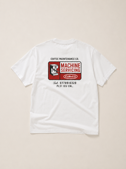 Maintenance Heavyweight Box T-Shirt - White