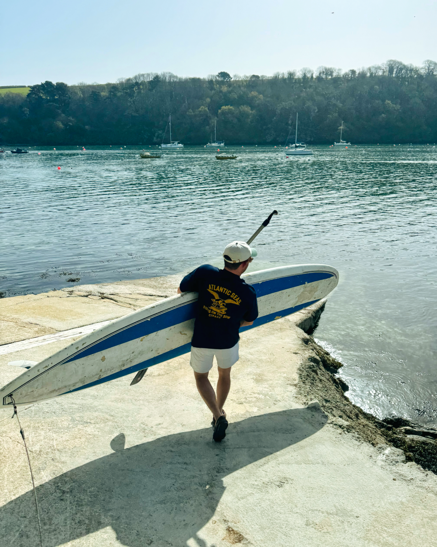 Atlantic Heavyweight Box T-Shirt - Navy