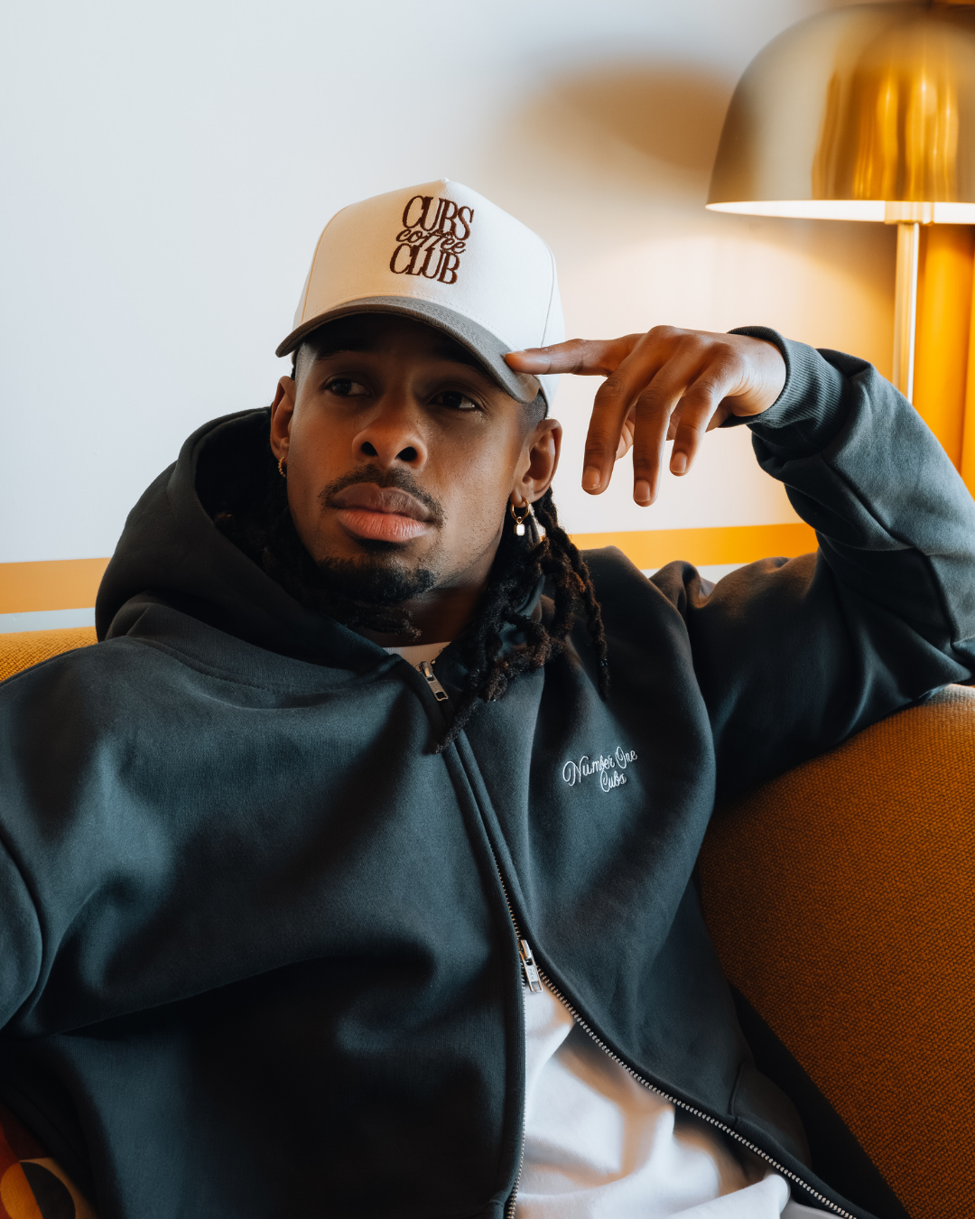 Written Heavyweight Zip Up Hoodie - Slate Grey