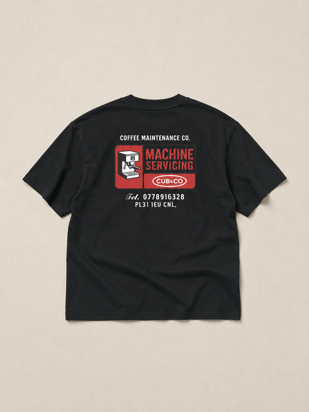 Maintenance Heavyweight Box T-Shirt - Black