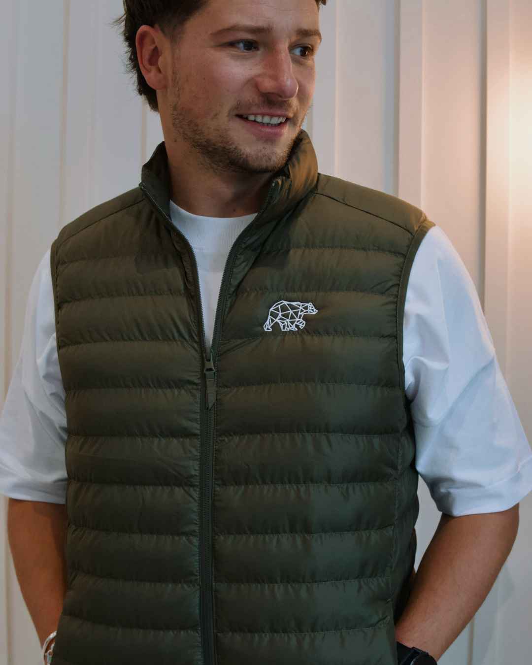Bear Essentials Gilet - Khaki