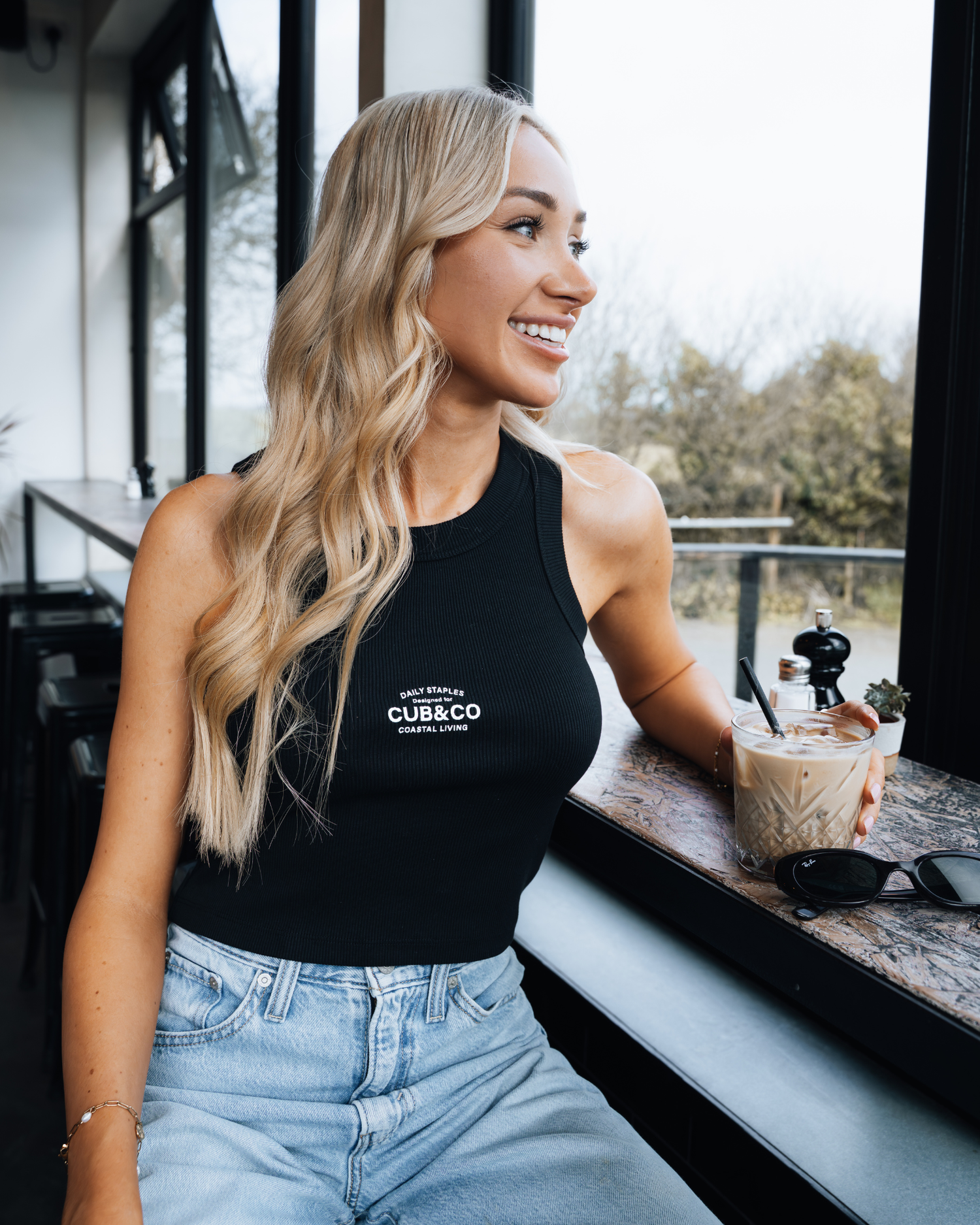 Cub&amp;Co Ribbed Vest - Black