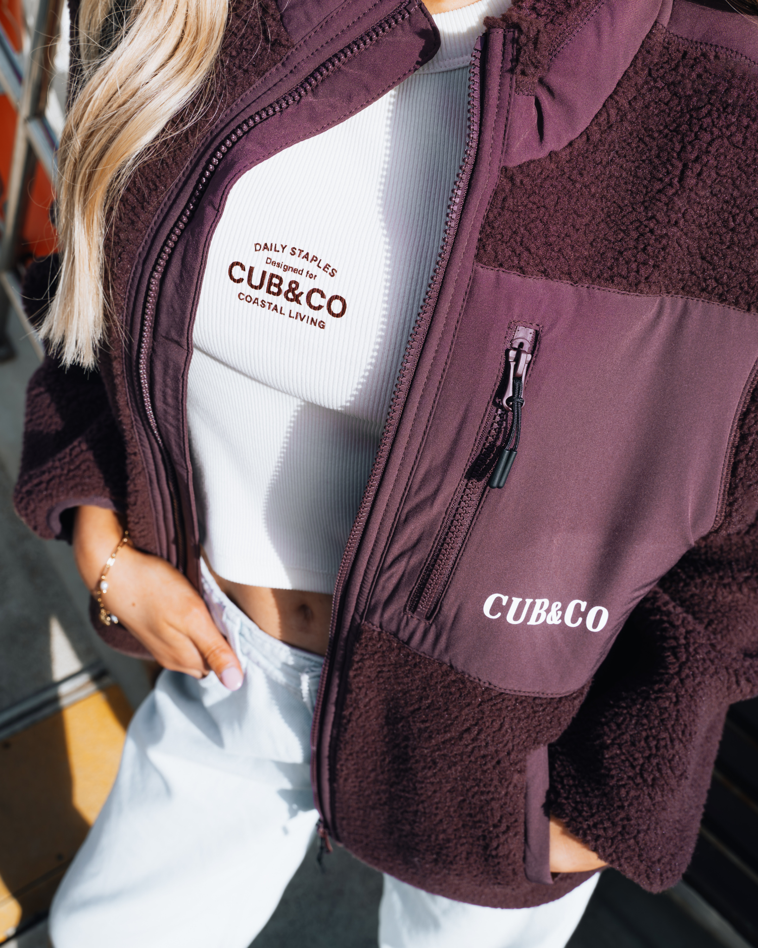 Cub&amp;Co Fleece - Vino