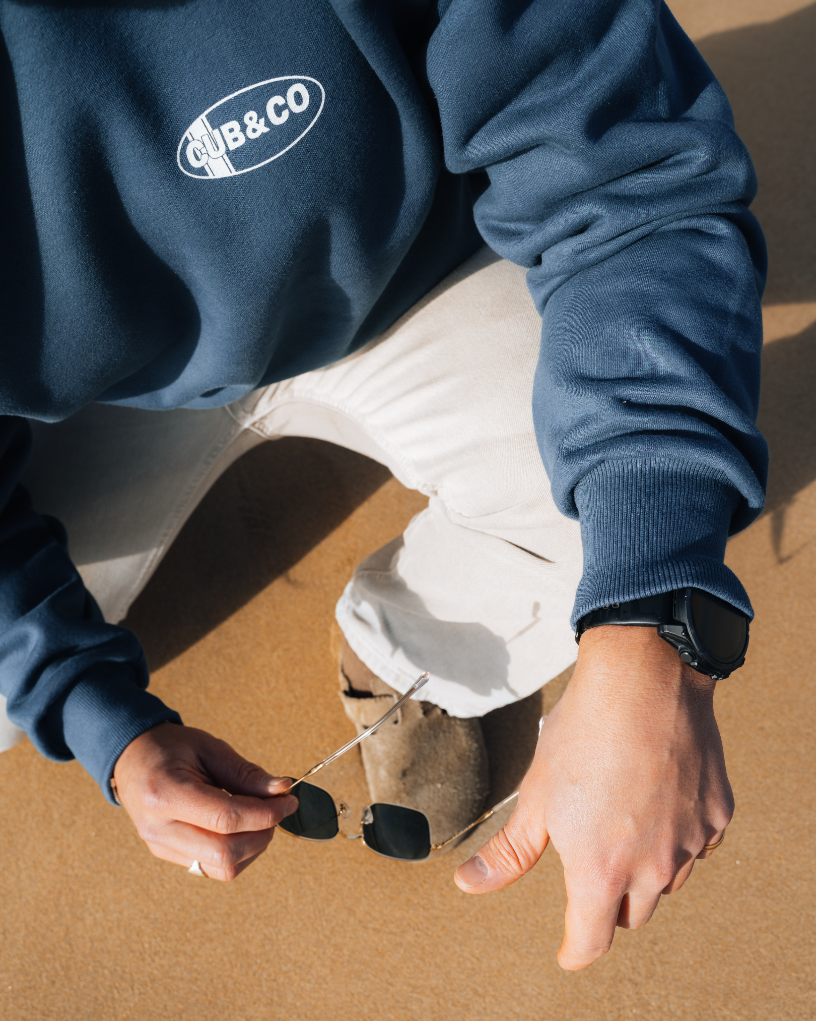 close up of Oval Outfitters Sweatshirt 
