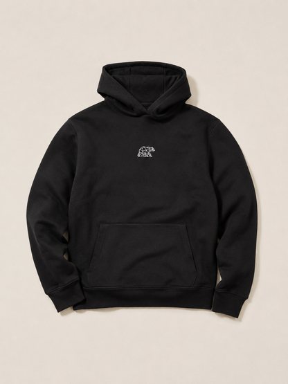 Bear Basic Heavyweight Hoodie - Black