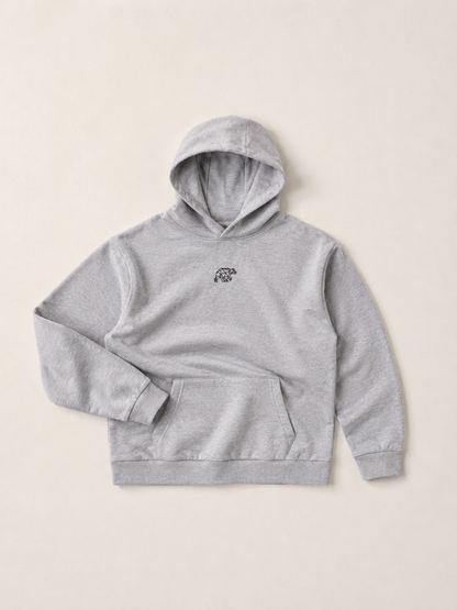 Bear Basic Heavyweight Hoodie - Heather Grey