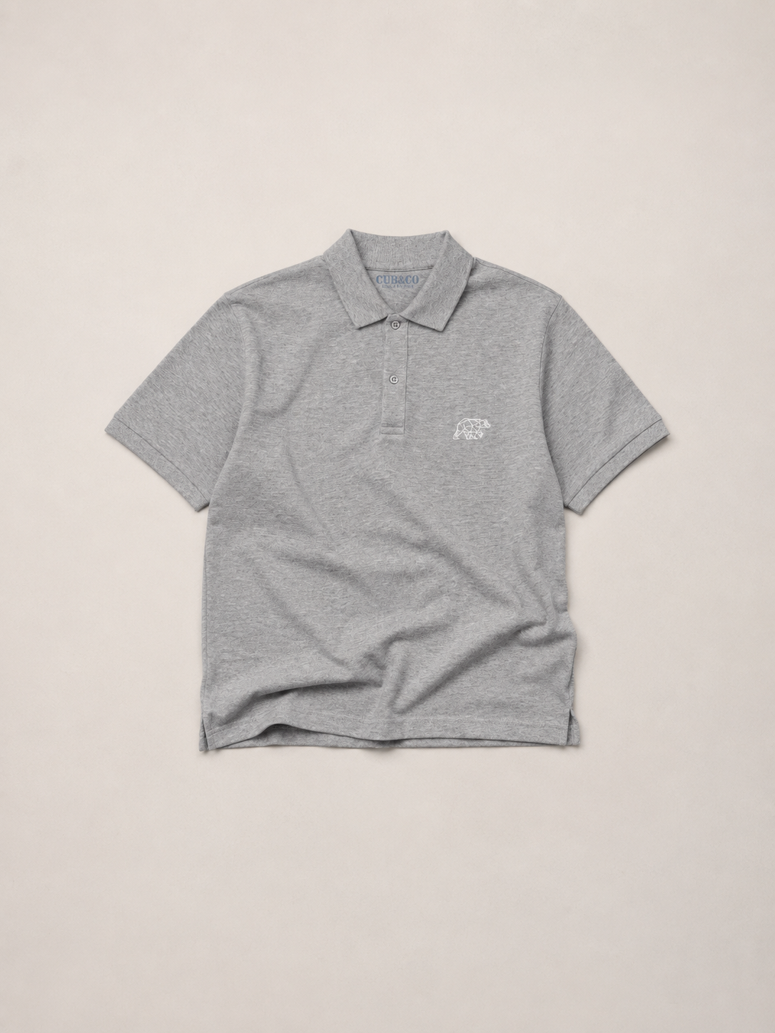 Polybear Polo Shirt - Heather Grey