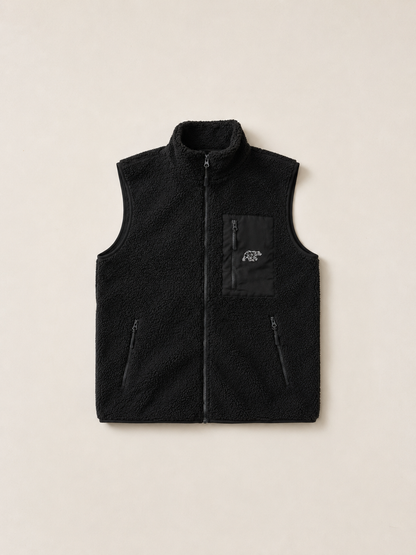Polybear Sherpa Gilet - Black