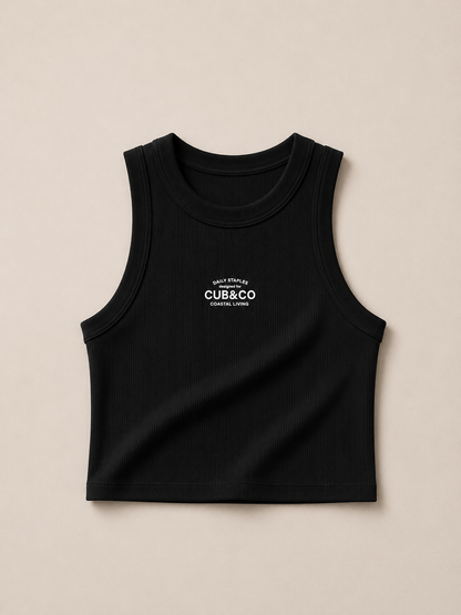 Cub&amp;Co Ribbed Vest - Black