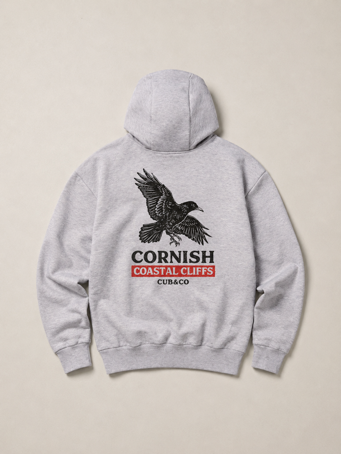 Chough Heavyweight Hoodie - Ash Grey