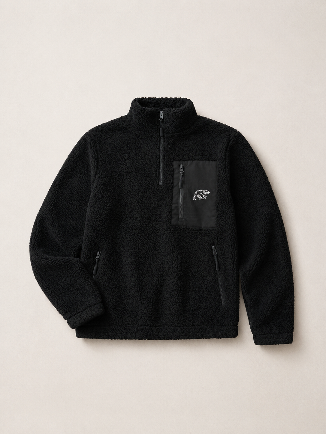 Polybear Sherpa Fleece - Black