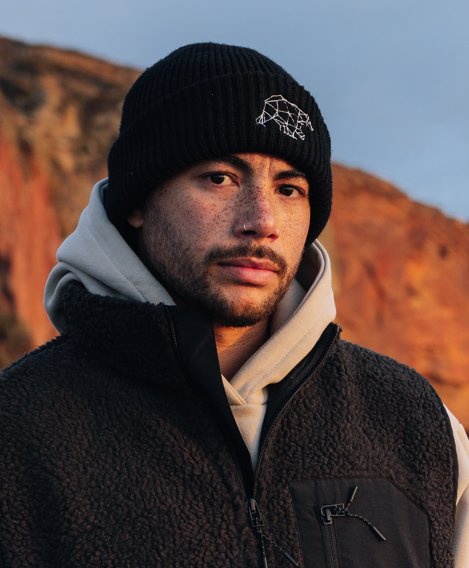 Polybear Black Beanie