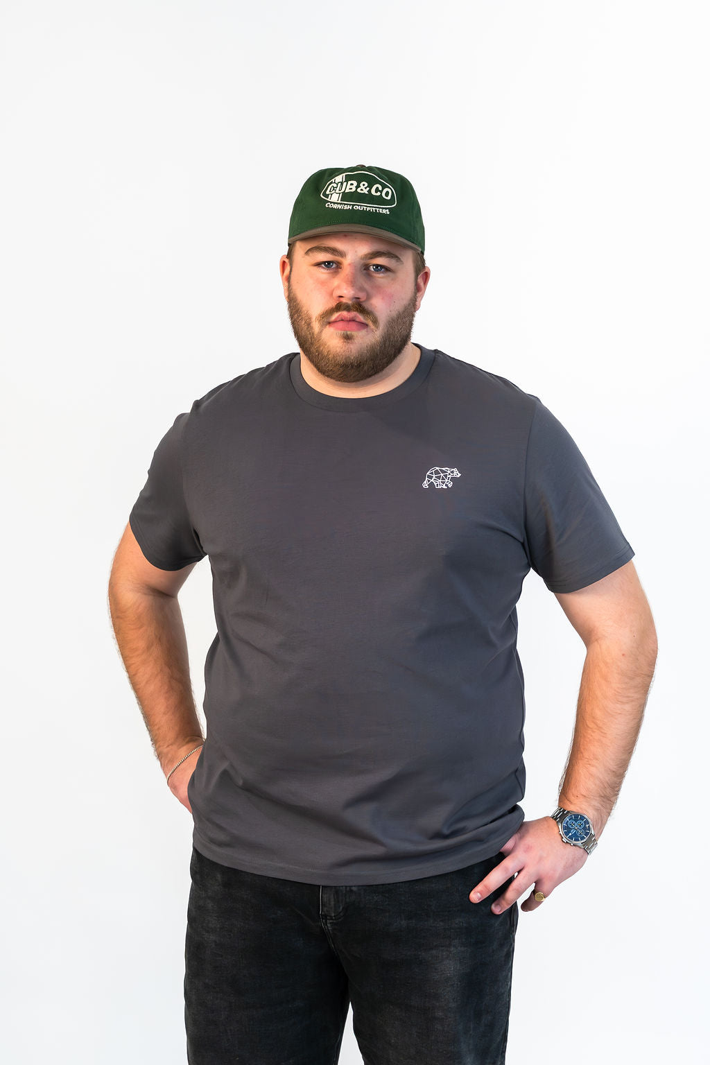 Bear Essentials T-Shirt - Slate Grey