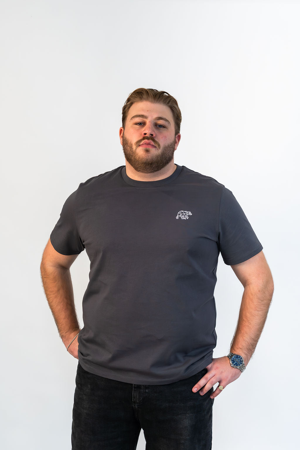 Bear Essentials T-Shirt - Slate Grey